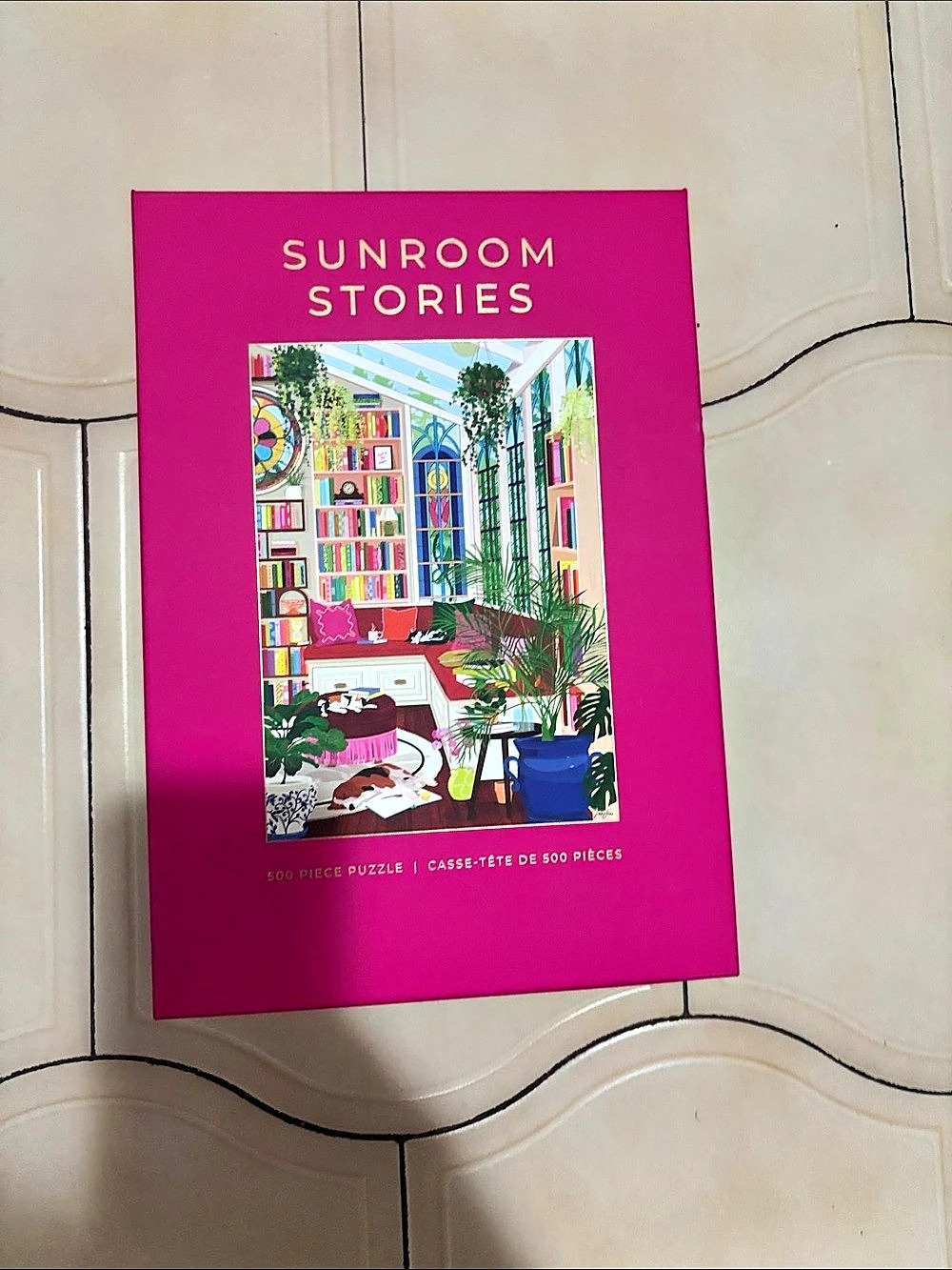 Hobbry Sunroom Stories 500 Piece Jigsaw Puzzle 500-Piece Puzzle Pink &